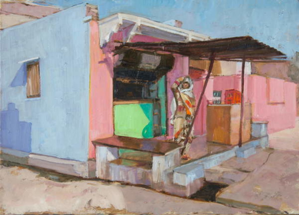 Detail of Indian Colours, 2019 by Sue Wales