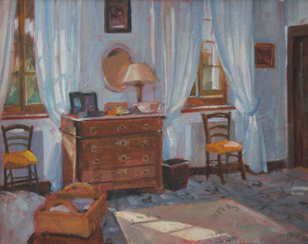 Detail of French bedroom, 2005 by Sue Wales