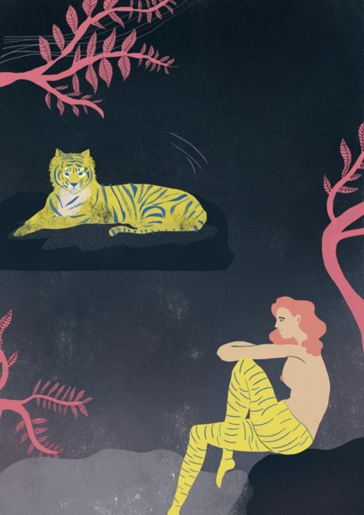 Detail of Me and my Tiger, 2014 by Ewelina Skowronska
