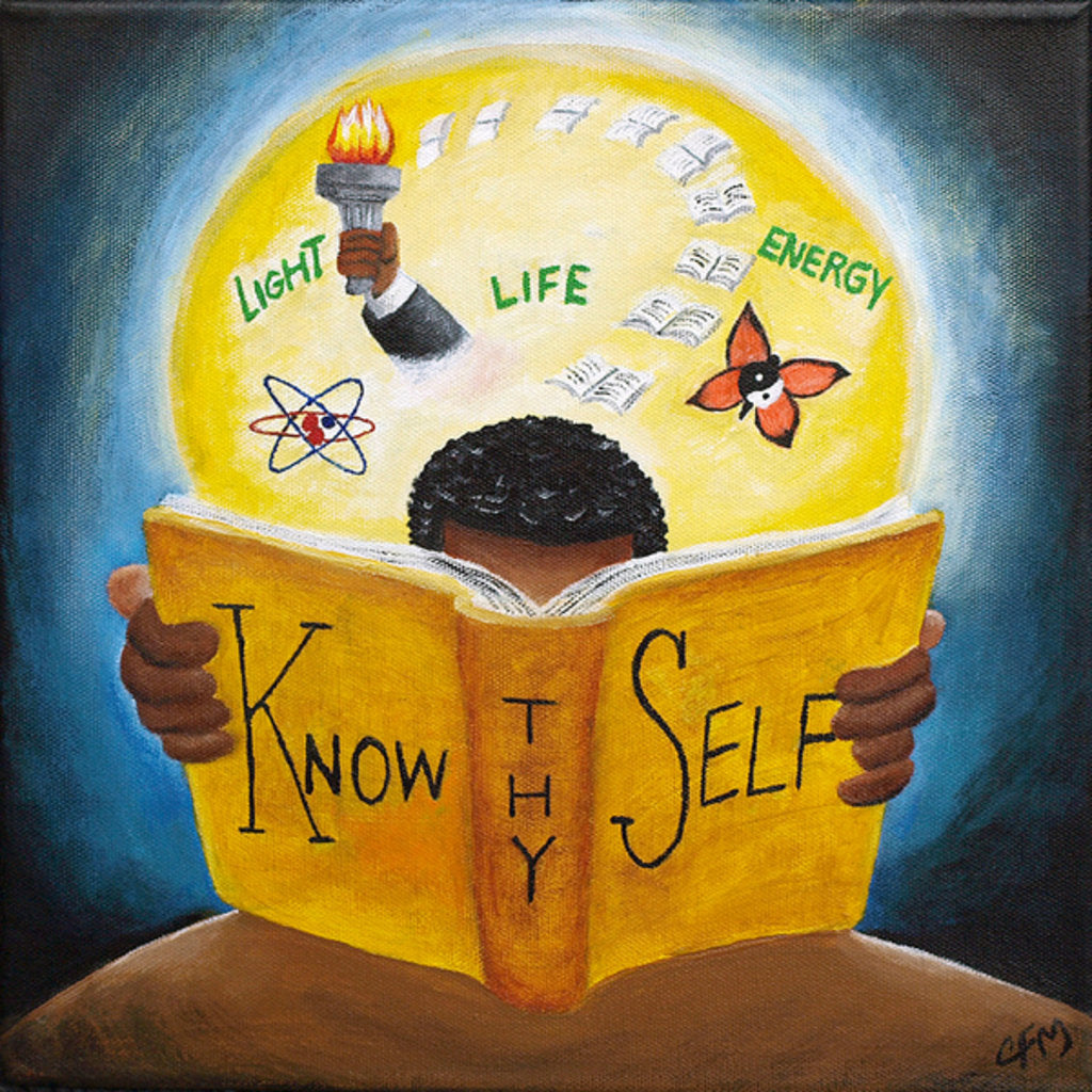 Detail of Know thy Self, 2015 by Chris Fabor