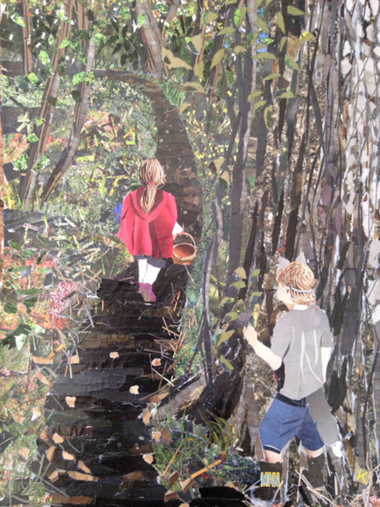 Detail of Let's Pretend - Red Ridinghood, 2015 by Kirstie Adamson