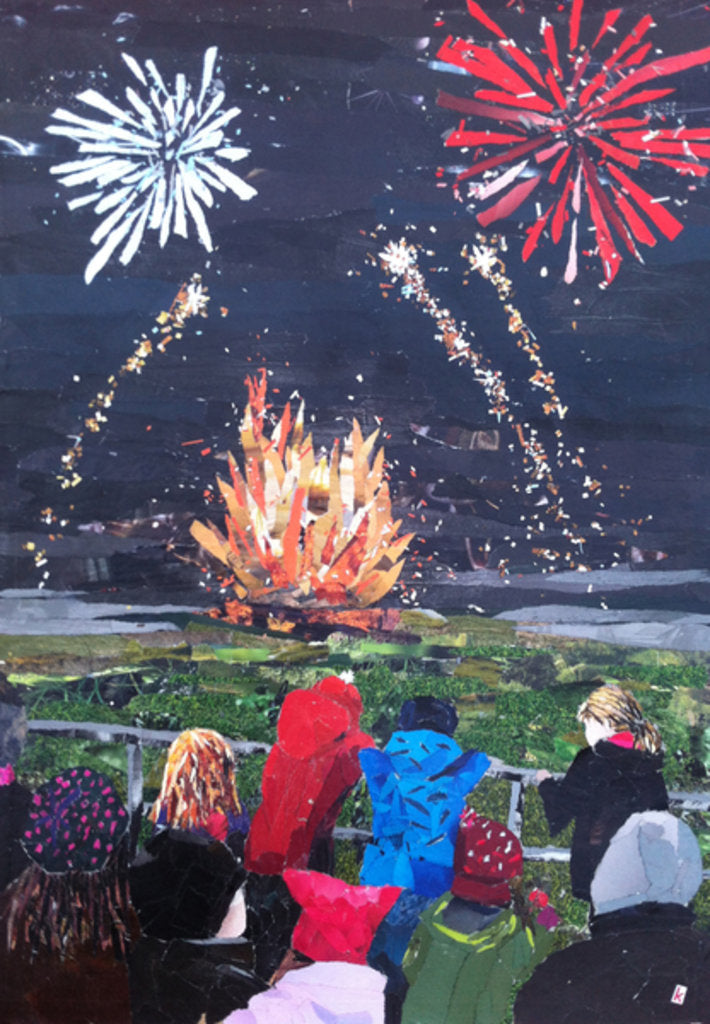 Detail of Whizz, Bang, Pop, 2015 by Kirstie Adamson