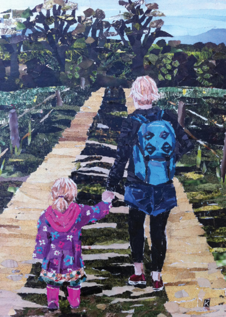 Detail of Birdie & Belle, 2014 by Kirstie Adamson