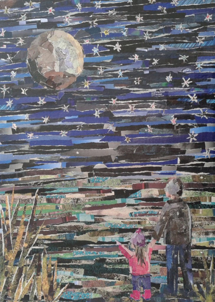 Detail of Starry Night, 2009 by Kirstie Adamson