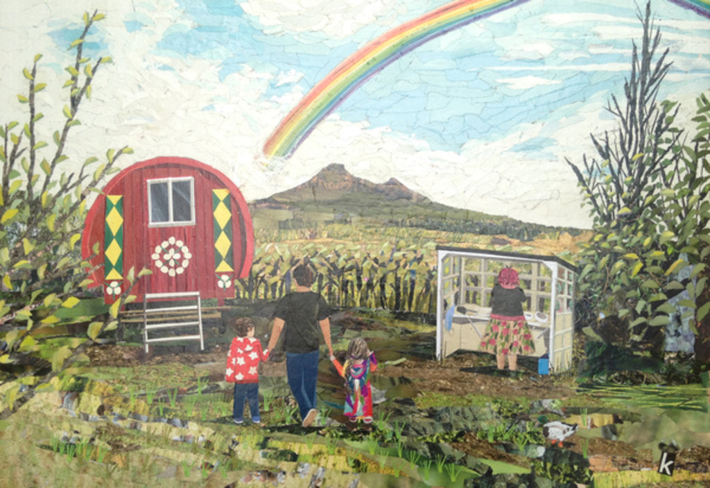 Detail of Little Oasis, 2015 by Kirstie Adamson