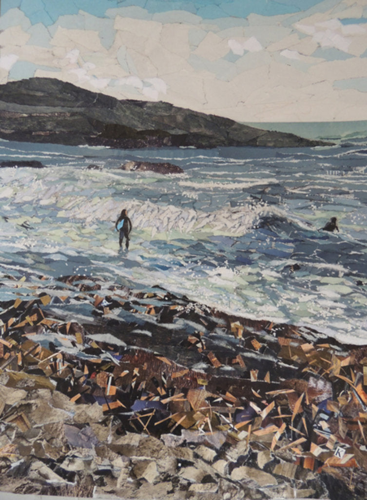 Detail of Body Boarders - Wembury, 2017 by Kirstie Adamson