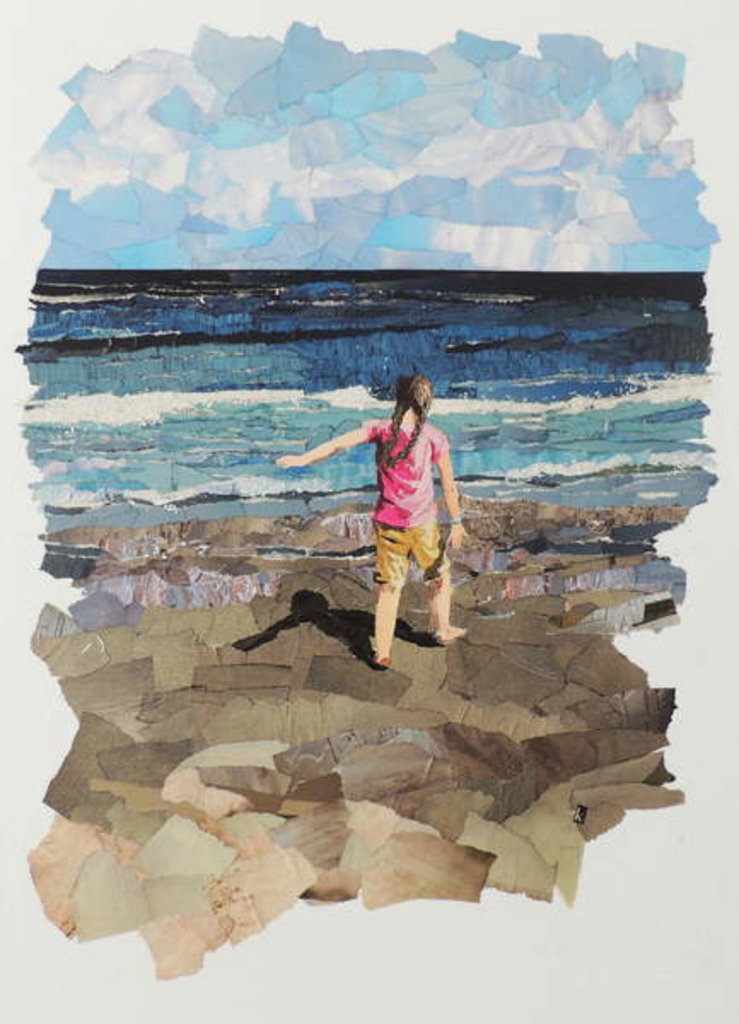 Detail of Sandy Shore, 2017 by Kirstie Adamson