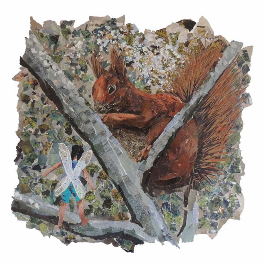 Detail of Hazelnut Hunt, 2018 by Kirstie Adamson