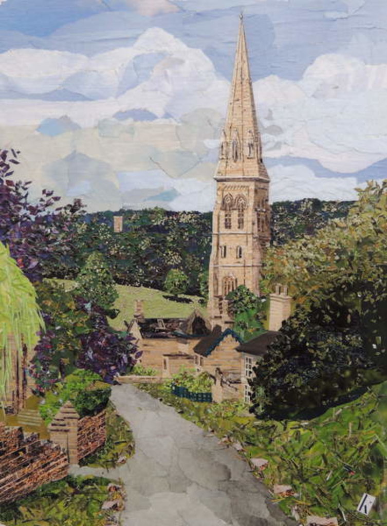 Detail of Edensor Village, 2019 by Kirstie Adamson