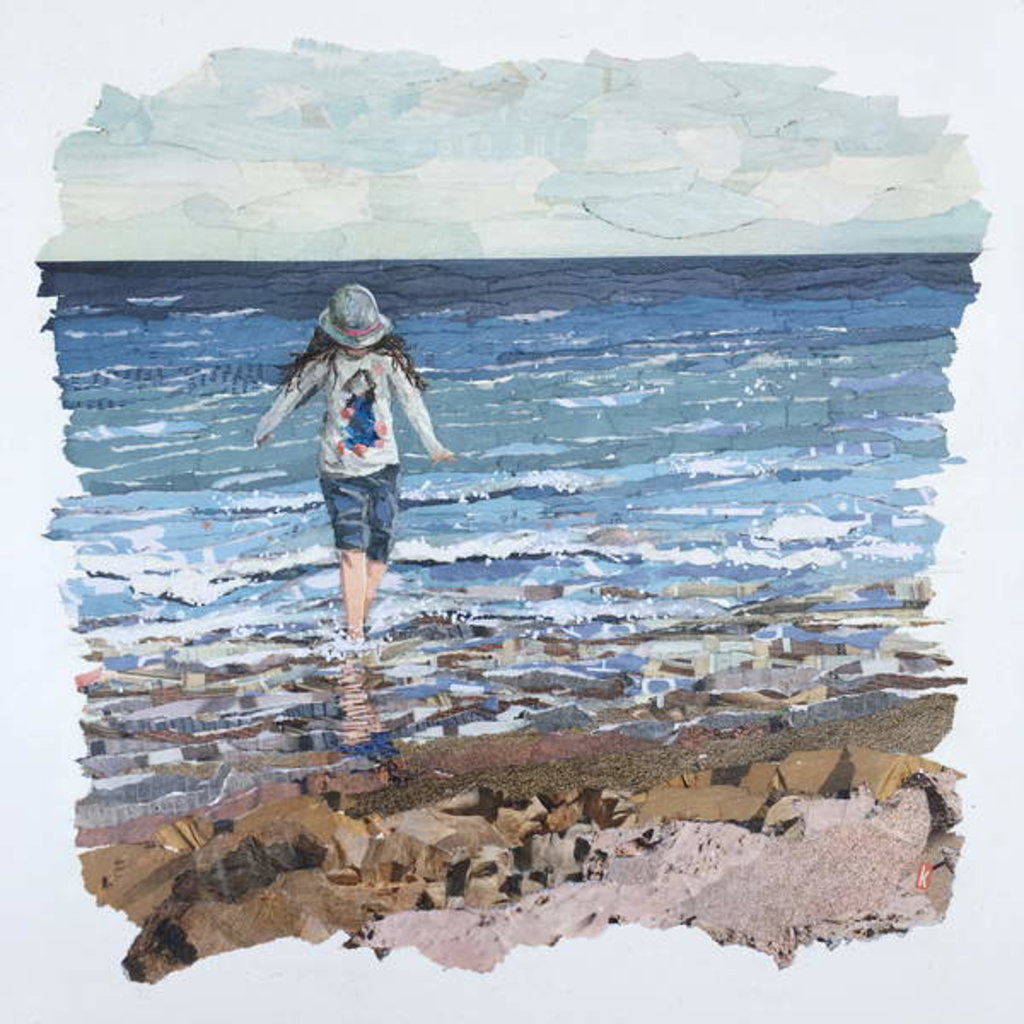 Detail of Racing Waves, 2018 by Kirstie Adamson