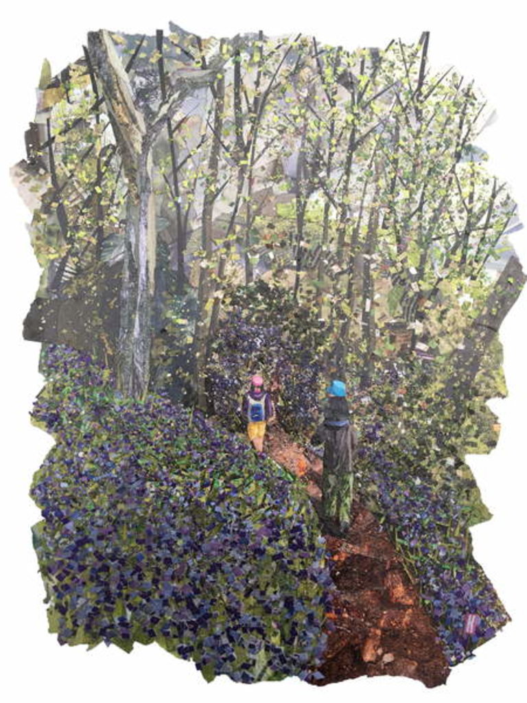 Detail of Spring Bank, 2019 by Kirstie Adamson