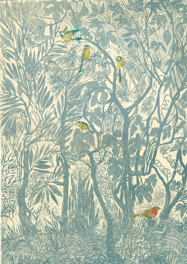 Detail of Bird watching from the kitchen window: robin, 2012 by Mary Kuper