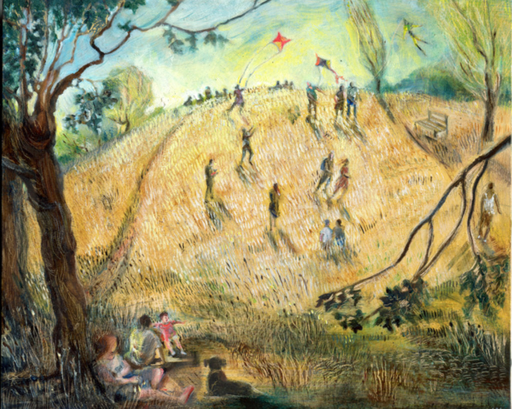 Detail of Kites on Parliament Hill, 2003 by Mary Kuper