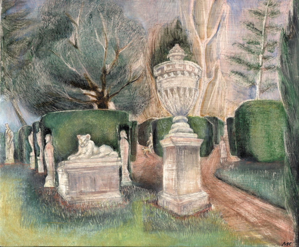 Detail of Chiswick House: Statues, 2002 by Mary Kuper