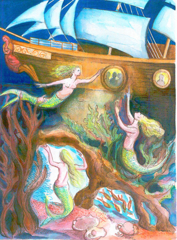 Detail of The Little Mermaid, 1999 by Mary Kuper