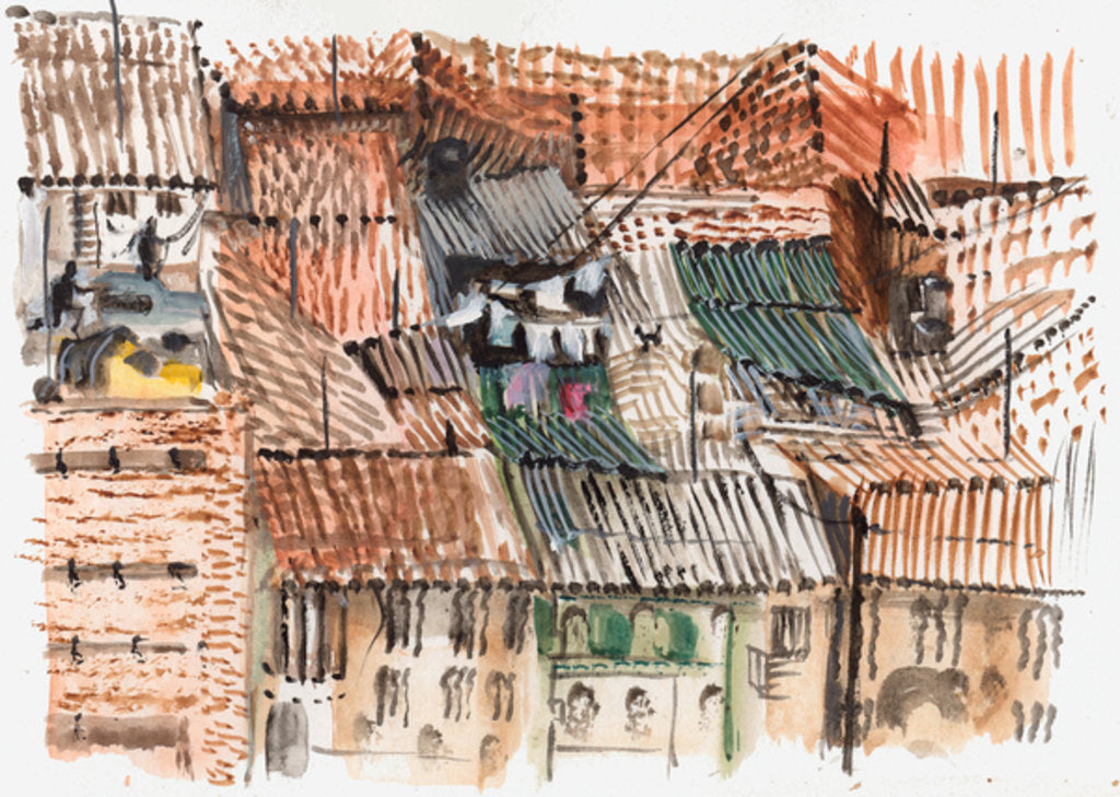 Detail of Rooftops, Bogota, 2008 by Mary Kuper