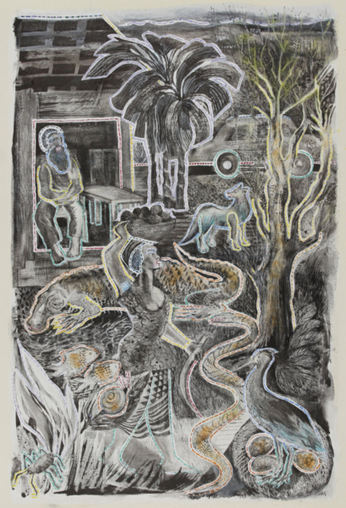 Detail of Languages across the world cut reality at different joints, 2017 by Mary Kuper