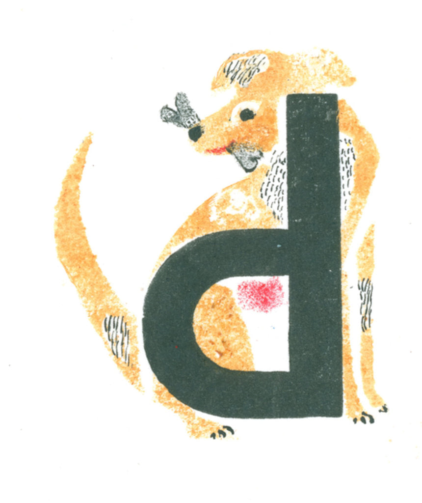 Detail of d is for dog, 2015 by Mary Kuper