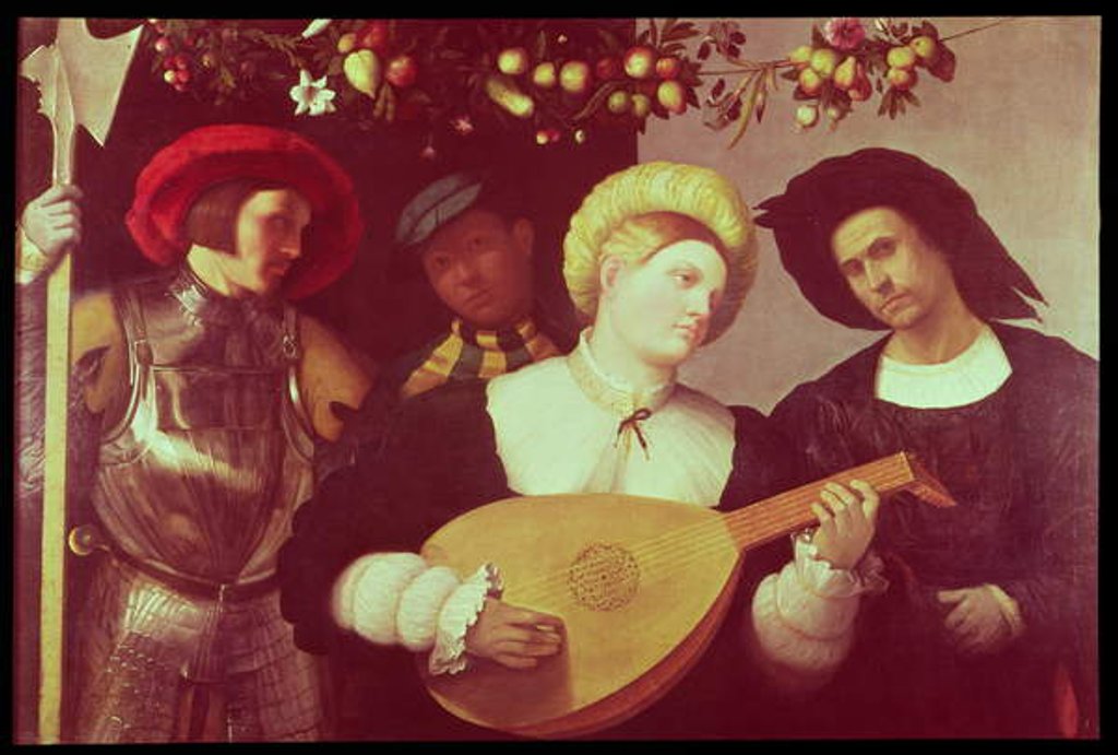 Detail of The Lute Player by Andrea Previtali