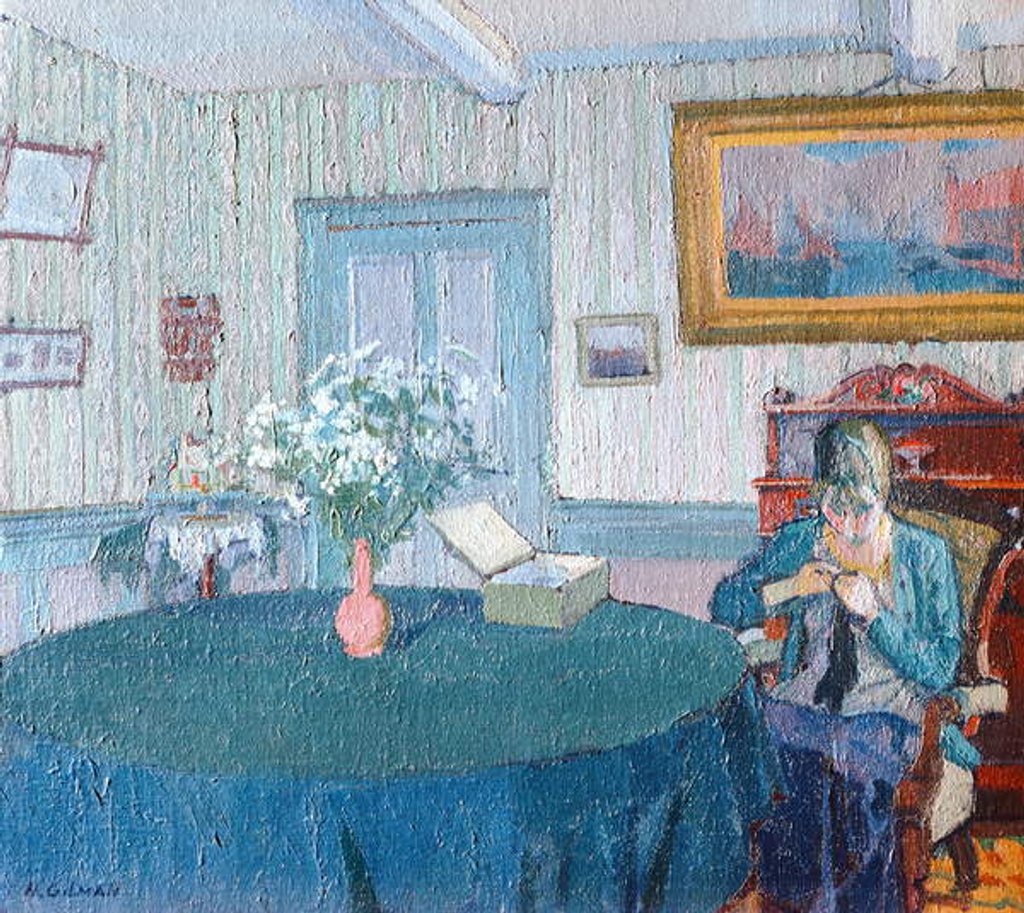 Detail of Interior by Harold Gilman