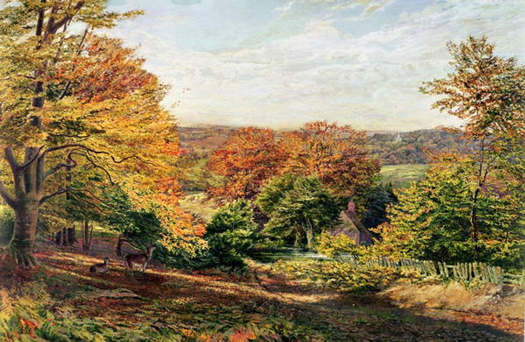 Detail of Otford Church by Samuel Palmer