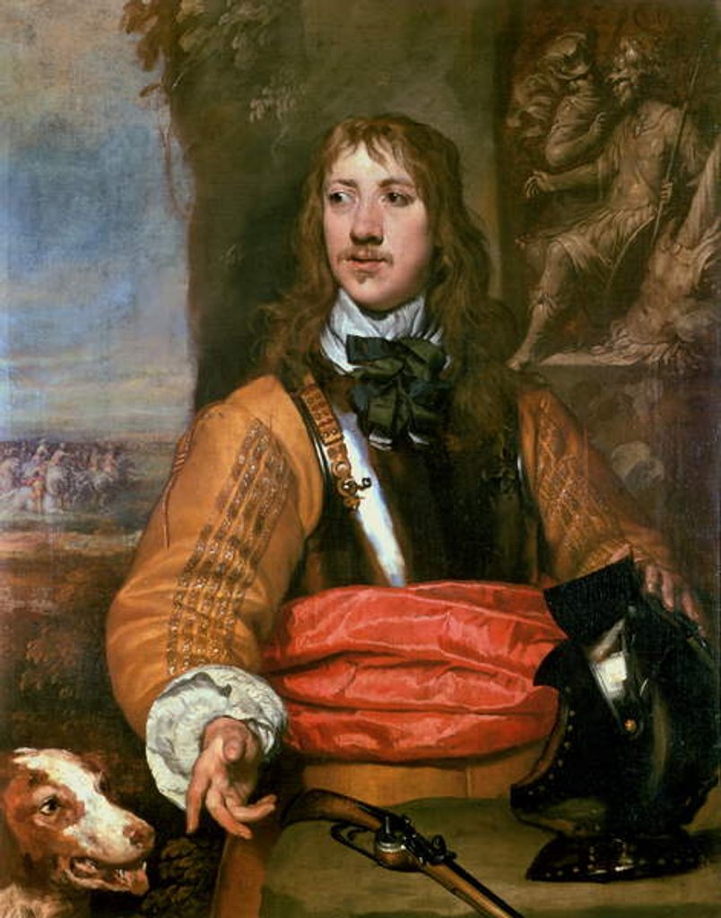 Detail of Portrait of Sir Charles Lucas by William Dobson