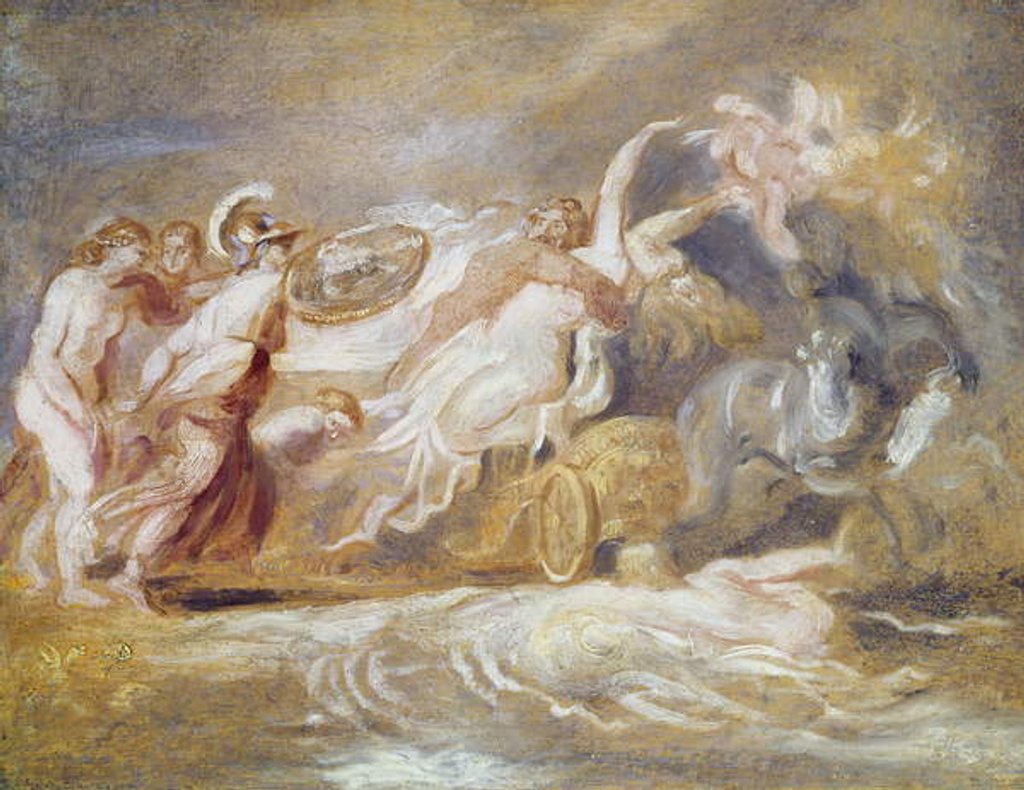 Detail of Rape of Proserpine by Jean-Honore Fragonard