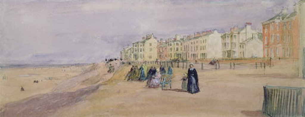 Detail of The Sea Front at Blackpool by David Cox