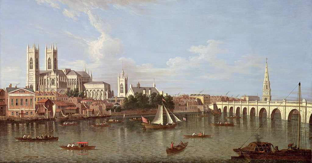 Detail of Westminster Bridge by Samuel Scott