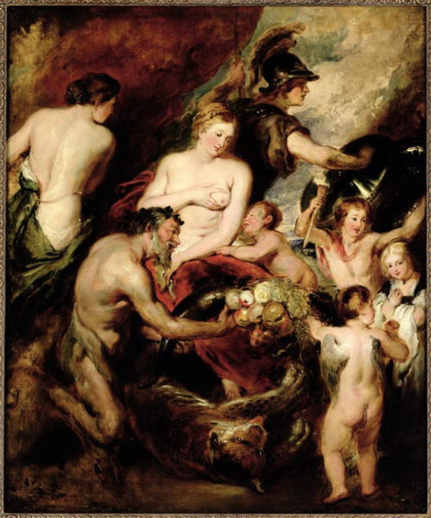 Detail of Peace and War by William Etty