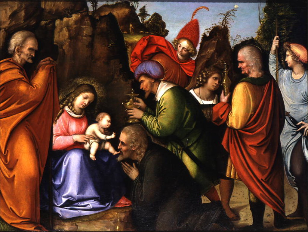 Detail of The Adoration of the Magi by Giovanni Agostino da Lodi