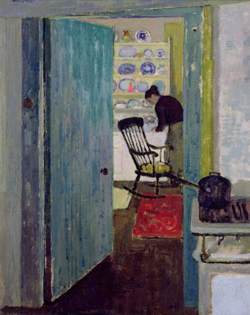 Detail of The Rocking Chair by Alberto Morrocco