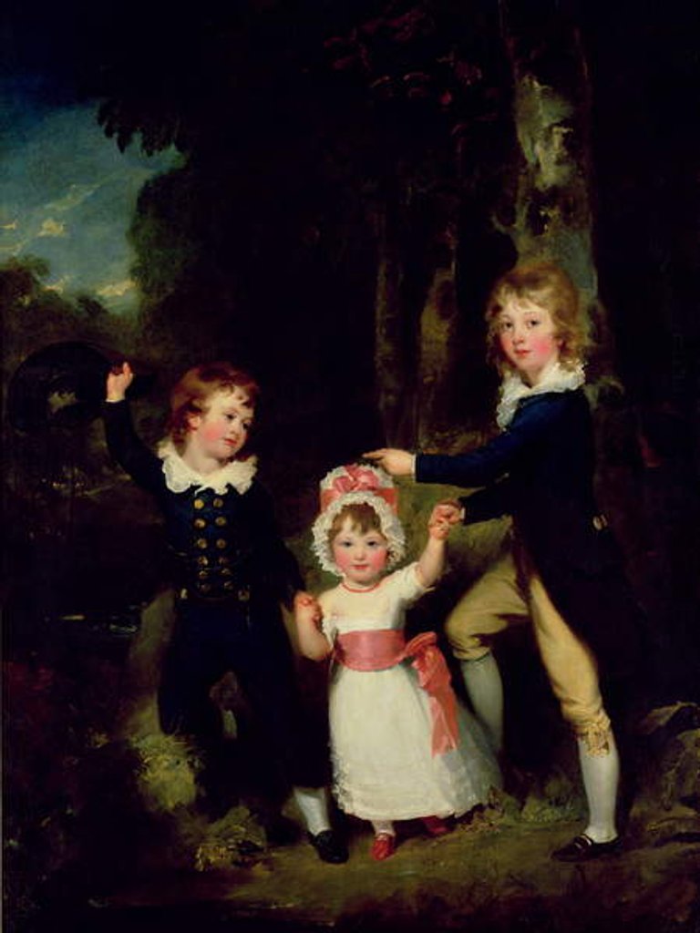 Detail of Portrait of the Children of Lord George Cavendish, 1790 by Thomas Lawrence