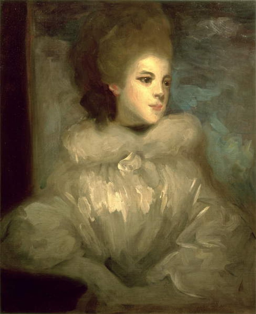 Detail of Mrs Francis Abington, after Joshua Reynolds, c.1890 by John Singer Sargent