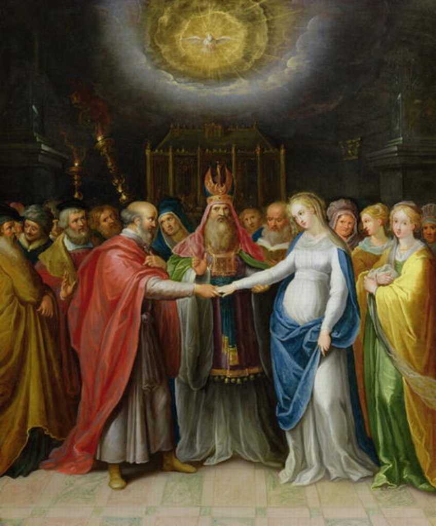 Detail of Betrothal of the Virgin by Ambrosius II Francken or Franck