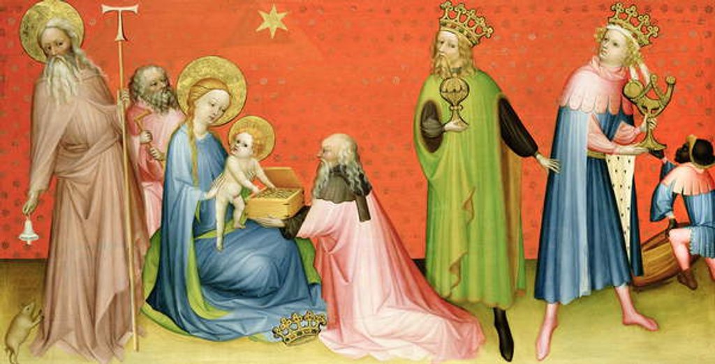 Detail of The Adoration of the Magi with St Anthony Abbot, 1400-10 by German School