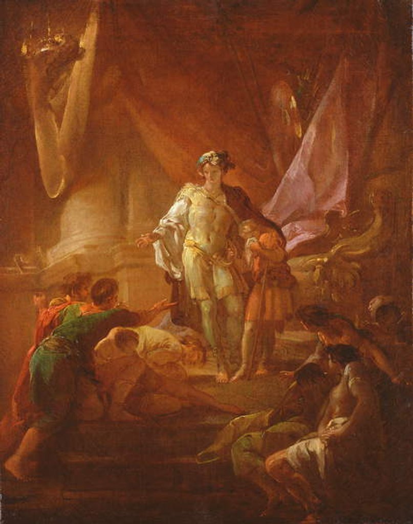 Detail of Joseph Revealing his Identity to his Brothers by Corrado Giaquinto