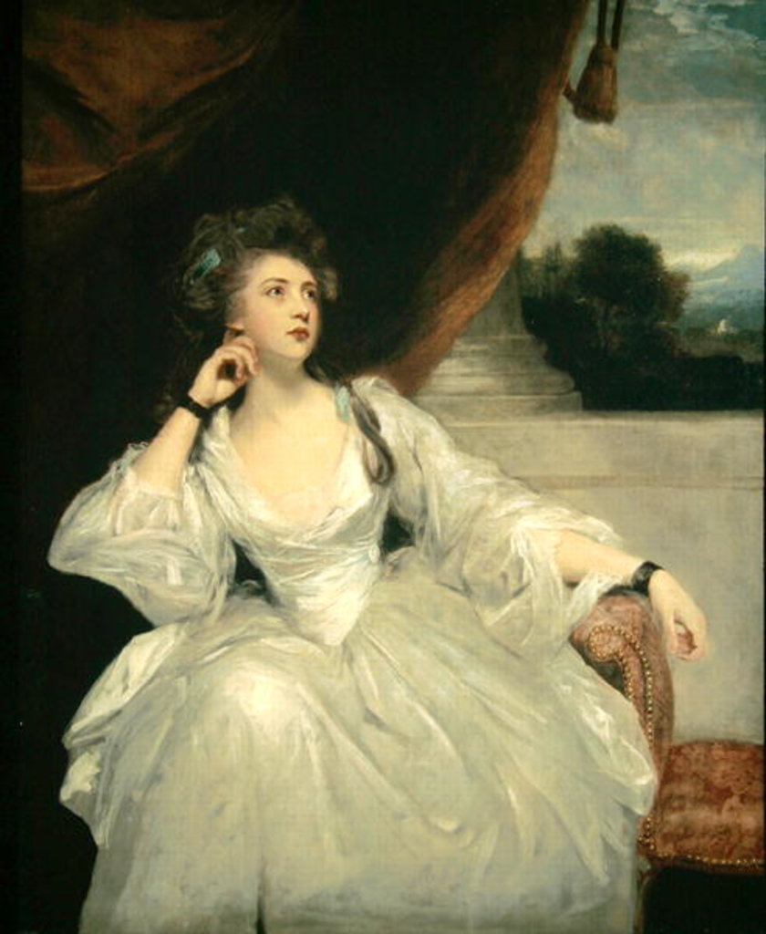 Detail of Portrait of Mrs. Stanhope by Joshua Reynolds