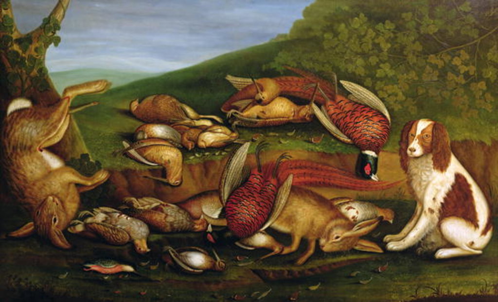 Detail of Mr. R. Forrest's Prize-Winning Spaniel and his Winning Bag by John Reade