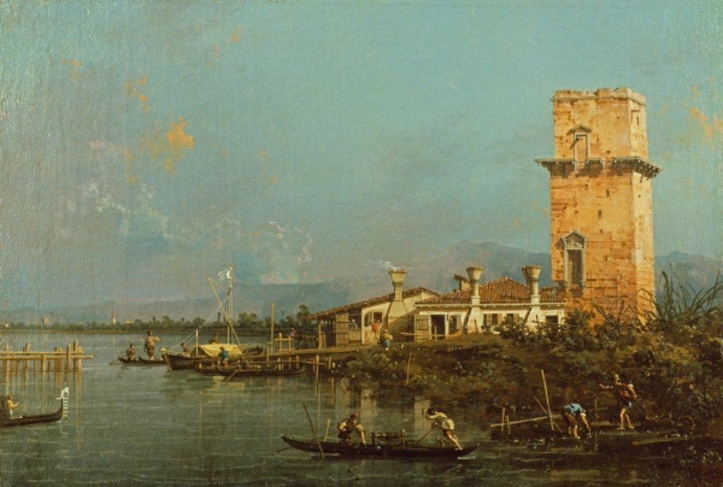 Detail of La Torre di Malghera by (1697-1768) Canaletto
