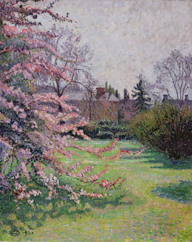 Detail of Japanese Crab Apple Blossom, Kew, 1921 by Lucien Pissarro