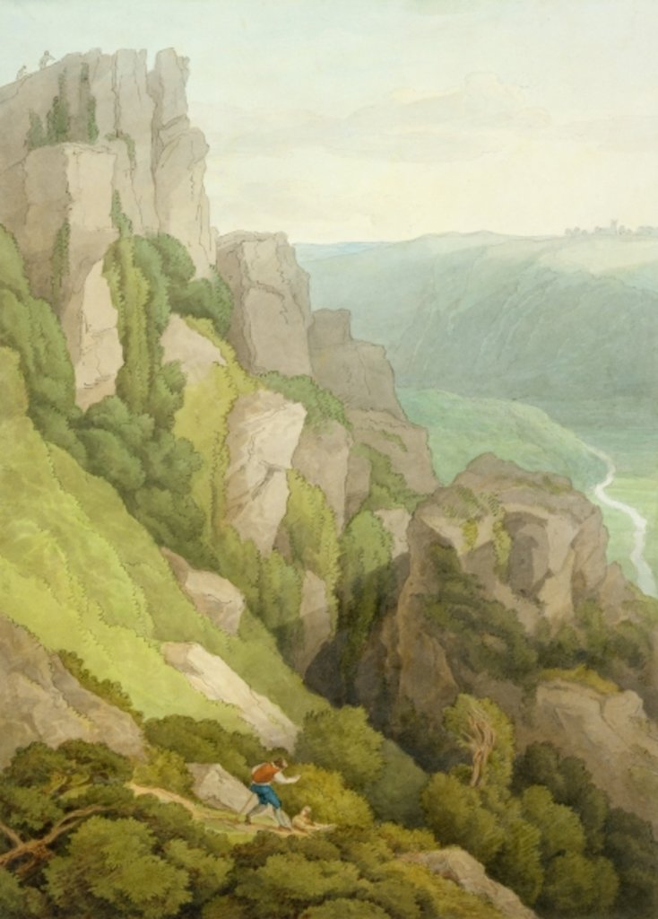 Detail of Morwell Rocks by John White Abbott