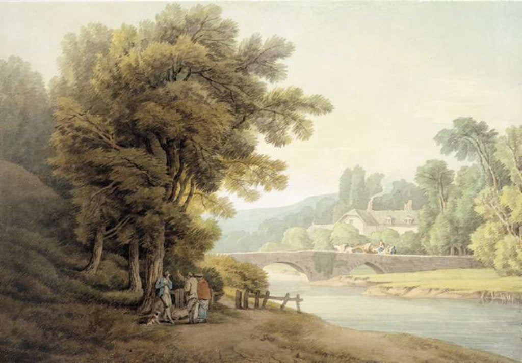 Detail of Dunsford Bridge by John White Abbott