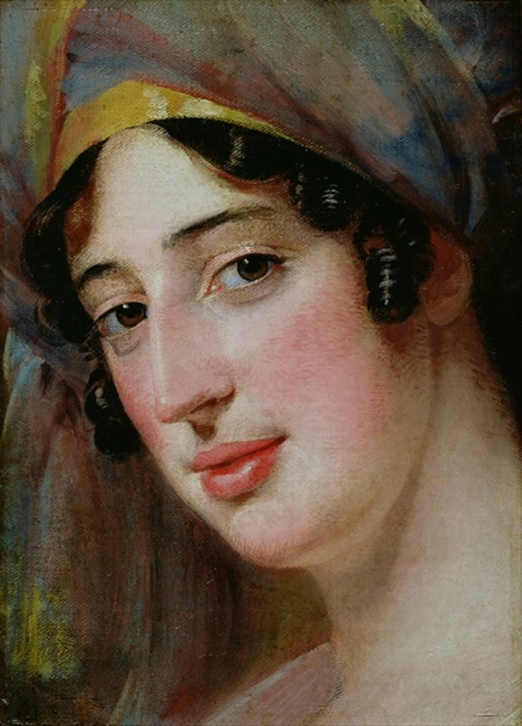 Detail of Portrait of the Artist's Wife by Robert Fagan