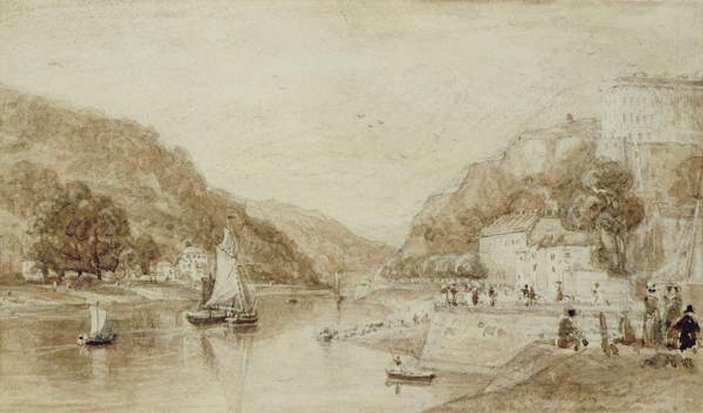 Detail of Hotwells near Bristol by William Henry Bartlett