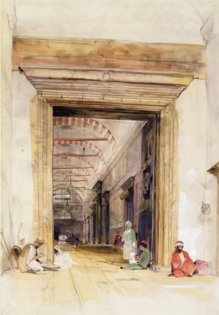 Detail of The Great Doorway of the Mosque of Santa Sophia, Constantinople by John Frederick Lewis
