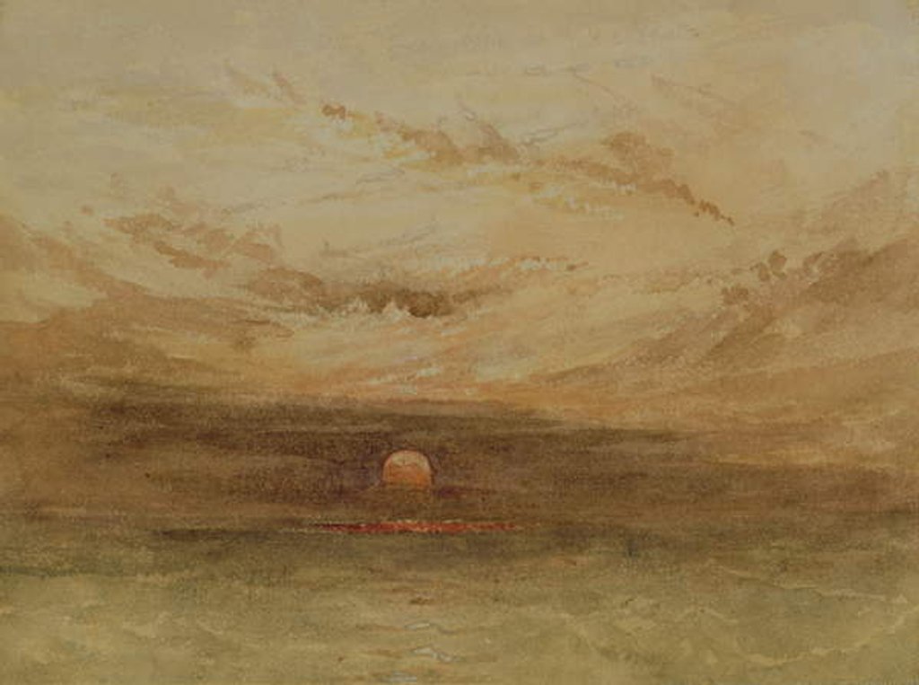 Detail of Baltic Scene of a Sunset by John Wilson Carmichael
