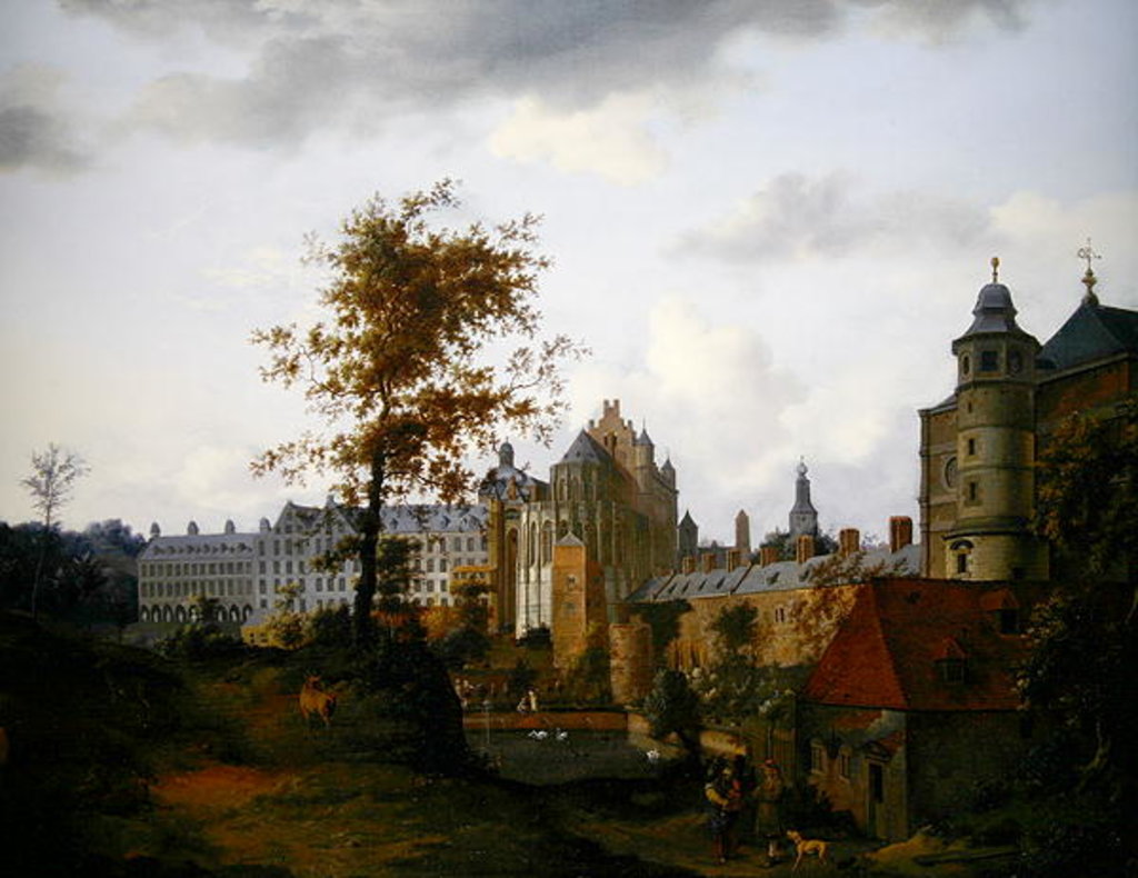 Detail of Coudenberg Palace, Brussels by Dutch School