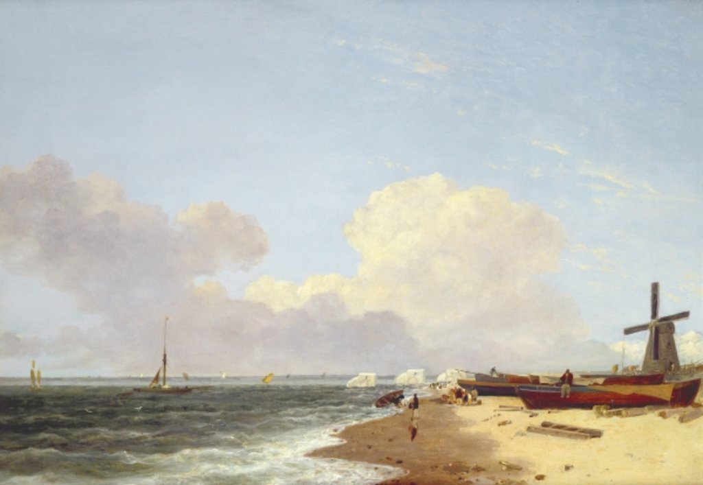 Detail of Yarmouth Beach, looking North - Morning by John Crome
