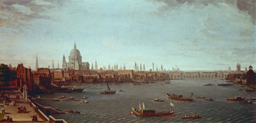 Detail of Somerset House by Antonio Joli